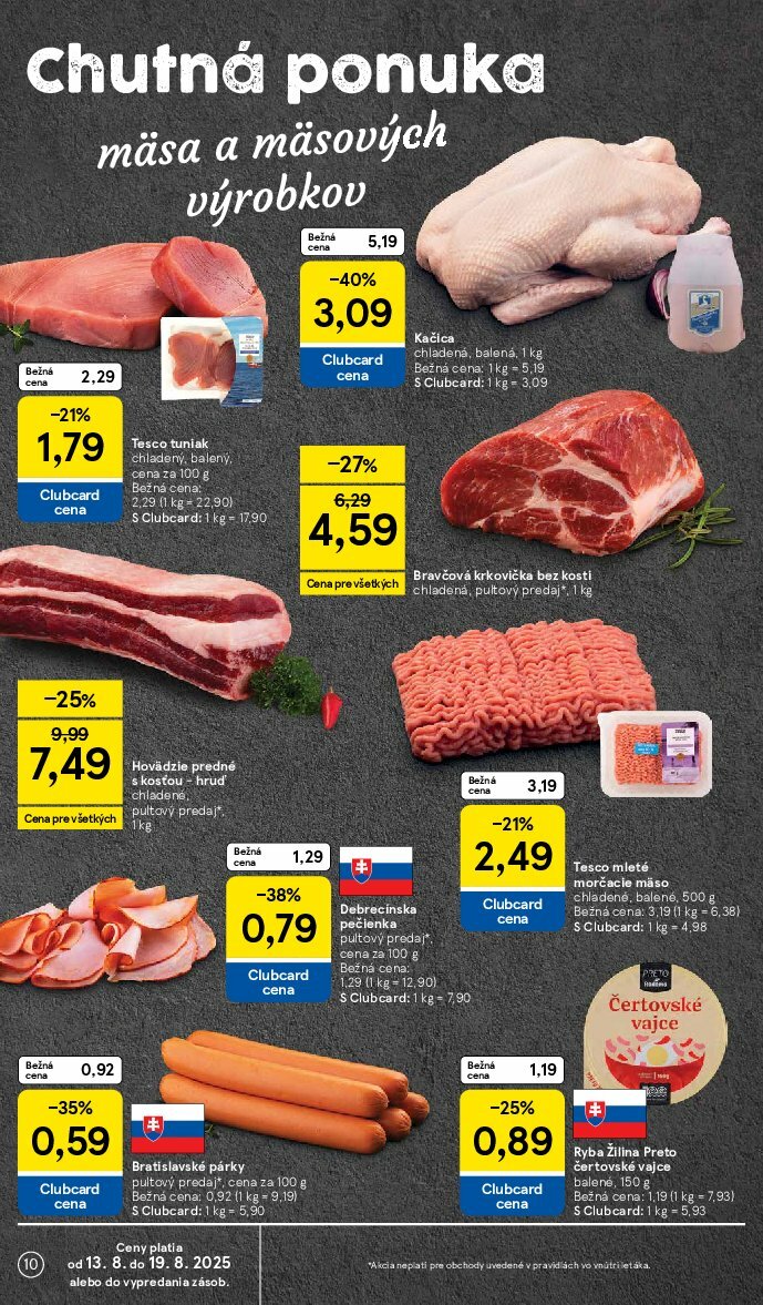 tesco - Leták Tesco platný od 13.08. do 19.08. - page: 10