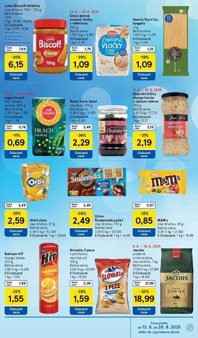 tesco - Leták Tesco platný od 13.08. do 19.08. - page: 27