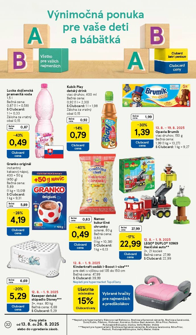 tesco - Leták Tesco platný od 13.08. do 19.08. - page: 32