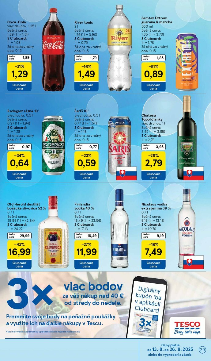 tesco - Leták Tesco platný od 13.08. do 19.08. - page: 29