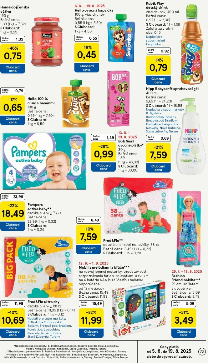 tesco - Leták Tesco supermarket platný od 13.08. do 19.08. - page: 23