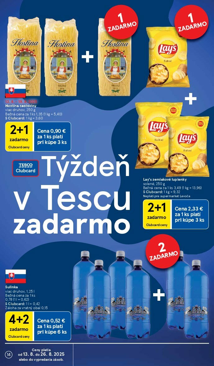 tesco - Leták Tesco supermarket platný od 13.08. do 19.08. - page: 14