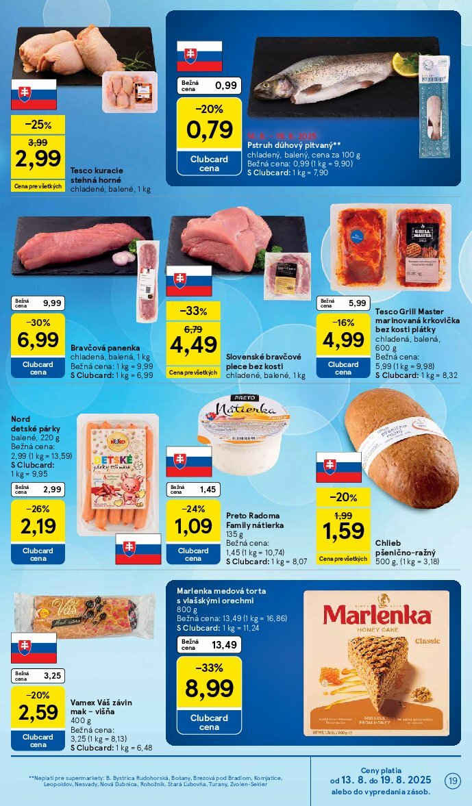 tesco - Leták Tesco supermarket platný od 13.08. do 19.08. - page: 19