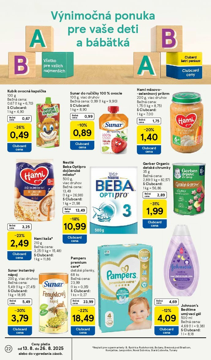 tesco - Leták Tesco supermarket platný od 13.08. do 19.08. - page: 22