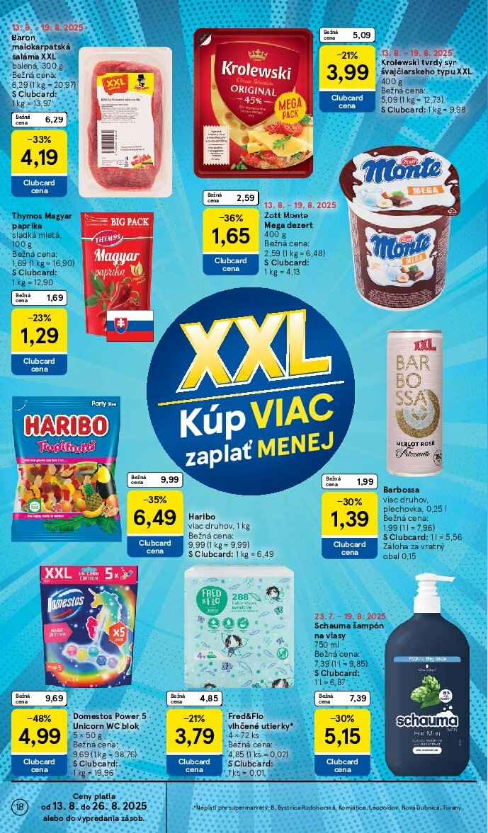 tesco - Leták Tesco supermarket platný od 13.08. do 19.08. - page: 18