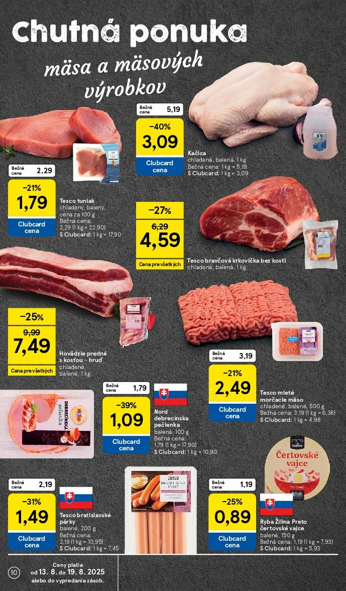 tesco - Leták Tesco supermarket platný od 13.08. do 19.08. - page: 10
