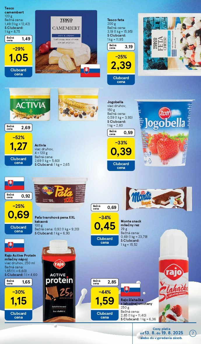 tesco - Leták Tesco supermarket platný od 13.08. do 19.08. - page: 7