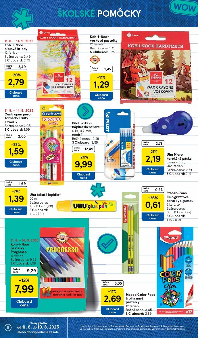 tesco - Leták Tesco - Všetko pre vášho školáka platný od 11.08. do 14.09. - page: 8