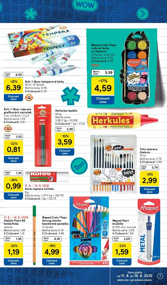 tesco - Leták Tesco - Všetko pre vášho školáka platný od 11.08. do 14.09. - page: 7