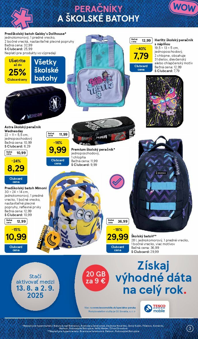 tesco - Leták Tesco - Všetko pre vášho školáka platný od 11.08. do 14.09. - page: 3