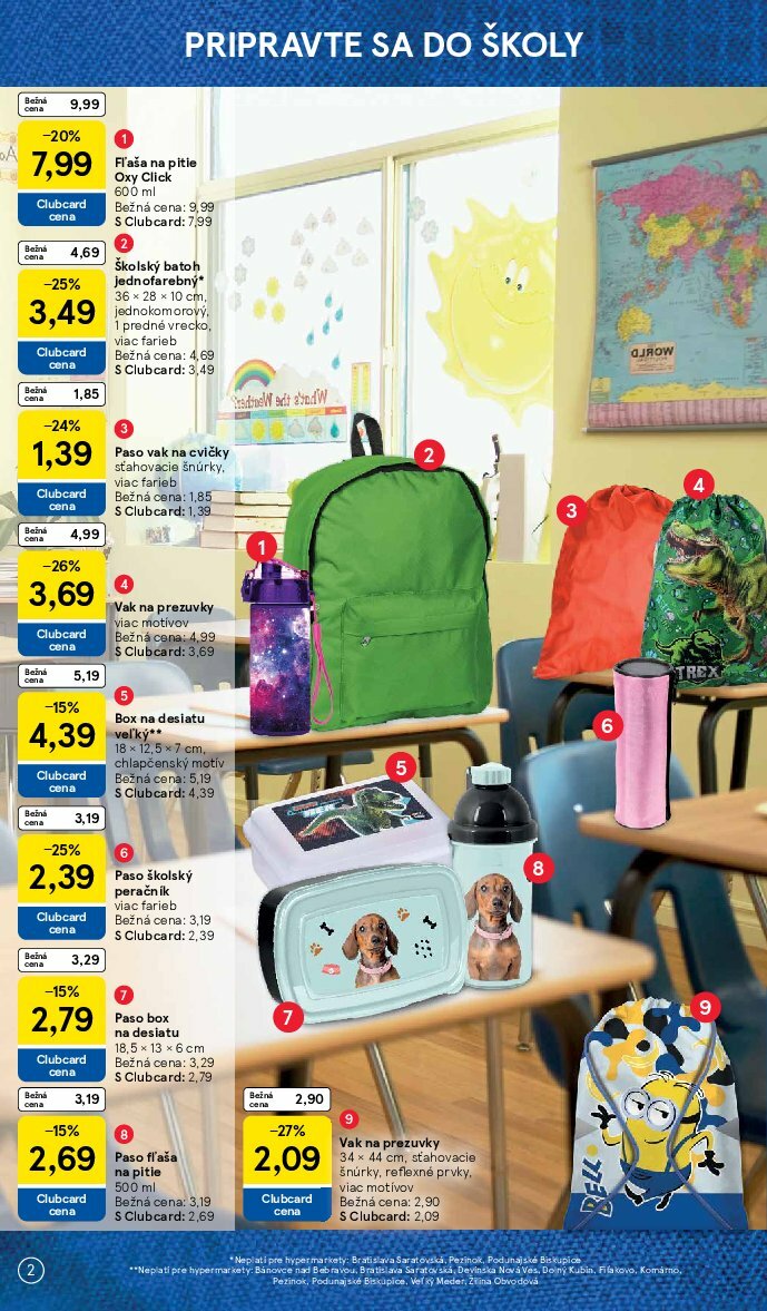 tesco - Leták Tesco - Všetko pre vášho školáka platný od 11.08. do 14.09. - page: 2