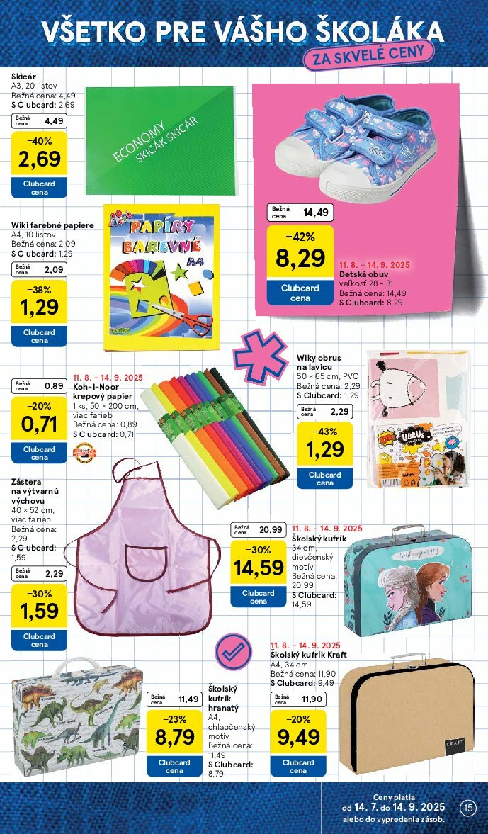 tesco - Leták Tesco - Všetko pre vášho školáka platný od 11.08. do 14.09. - page: 15