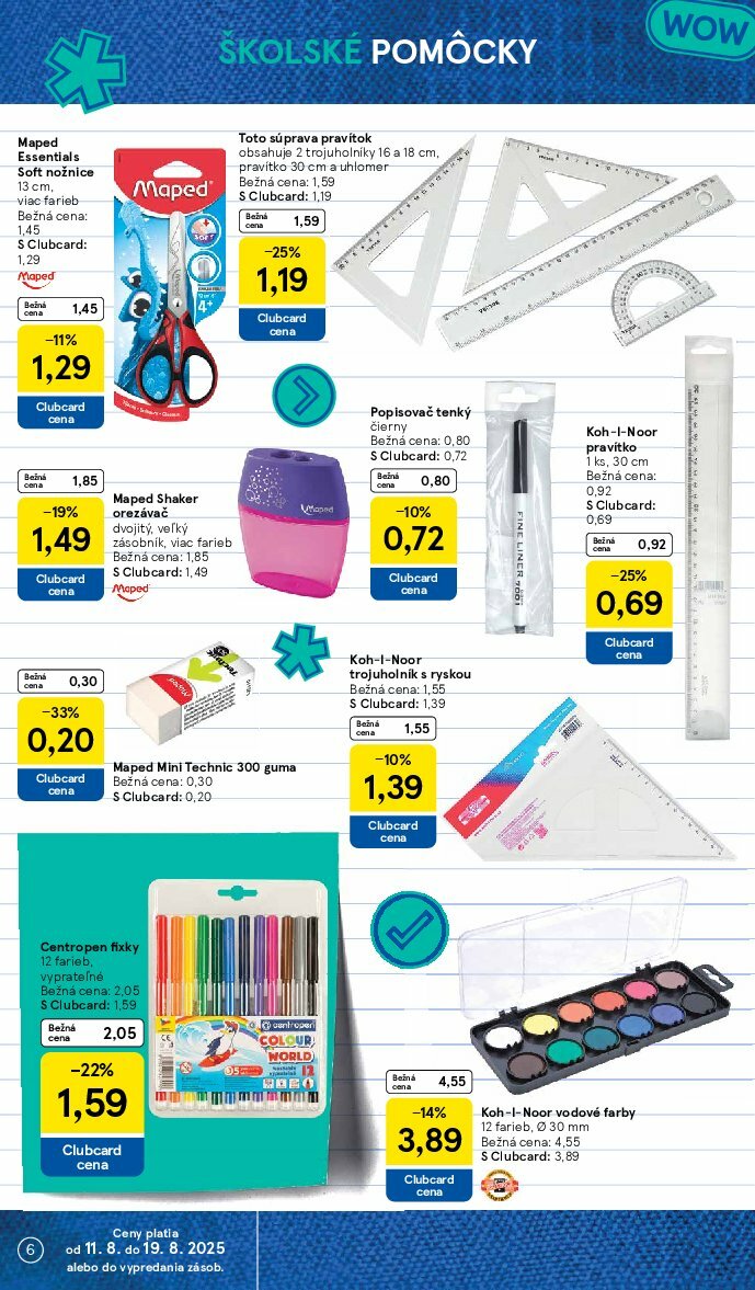 tesco - Leták Tesco - Všetko pre vášho školáka platný od 11.08. do 14.09. - page: 6