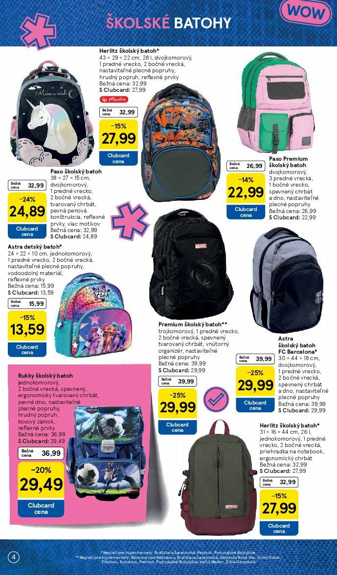 tesco - Leták Tesco - Všetko pre vášho školáka platný od 11.08. do 14.09. - page: 4
