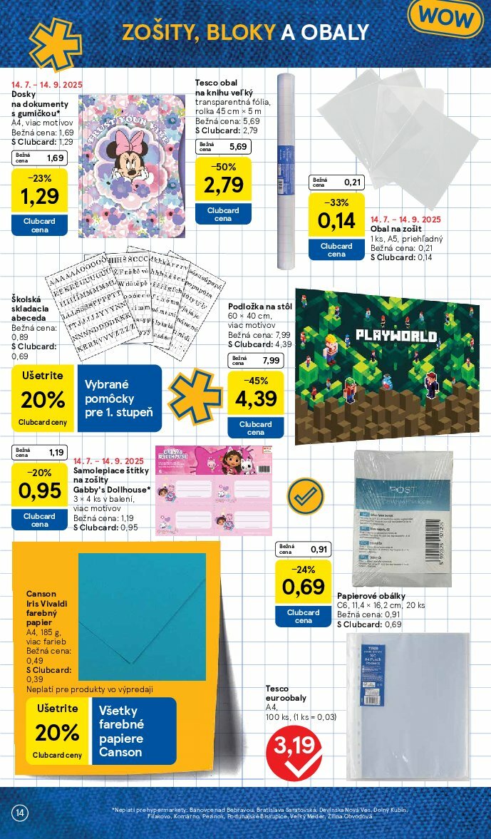 tesco - Leták Tesco - Všetko pre vášho školáka platný od 11.08. do 14.09. - page: 14