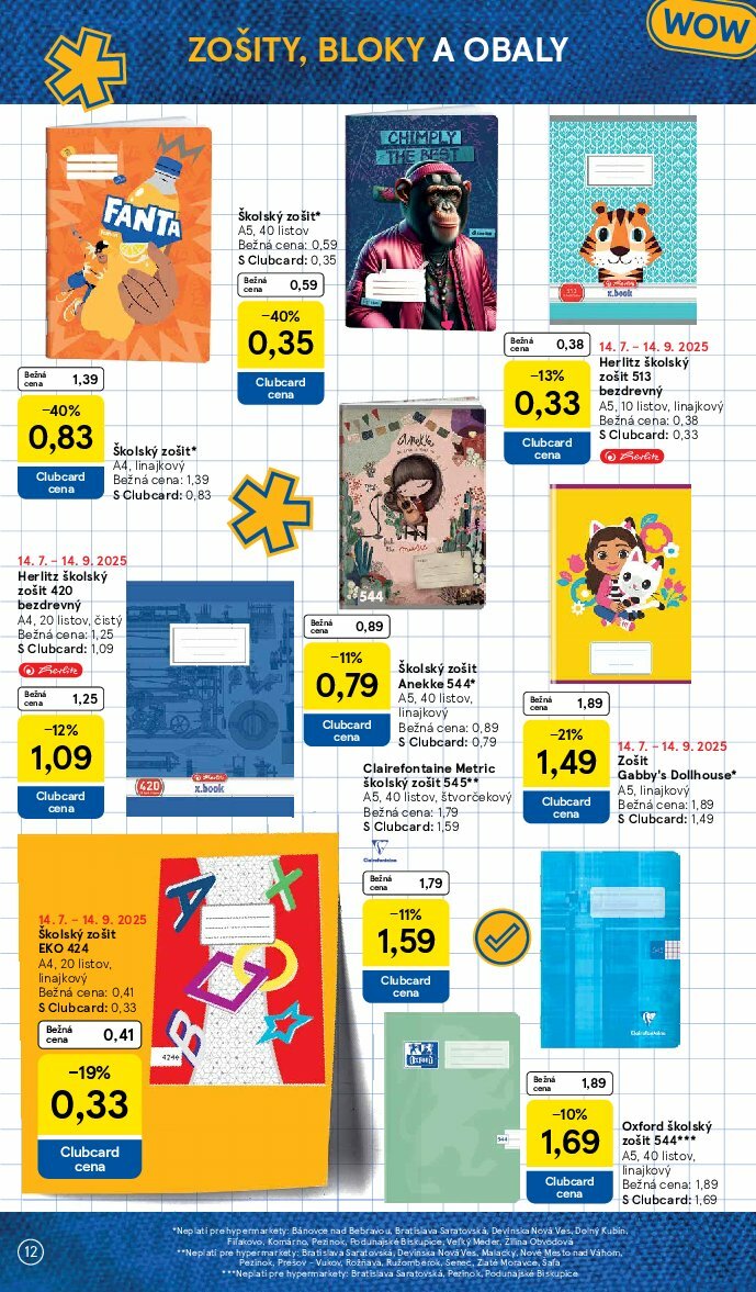 tesco - Leták Tesco - Všetko pre vášho školáka platný od 11.08. do 14.09. - page: 12