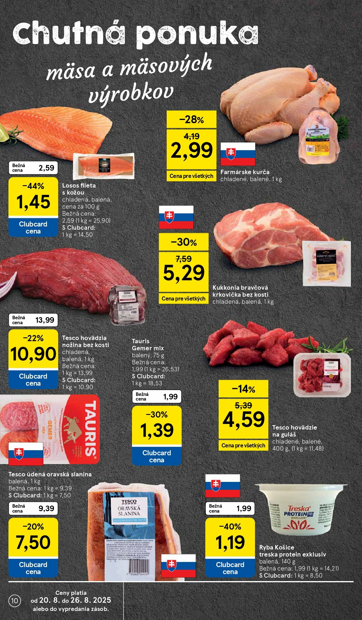 tesco - Leták Tesco supermarket platný od 20.08. do 26.08. - page: 10