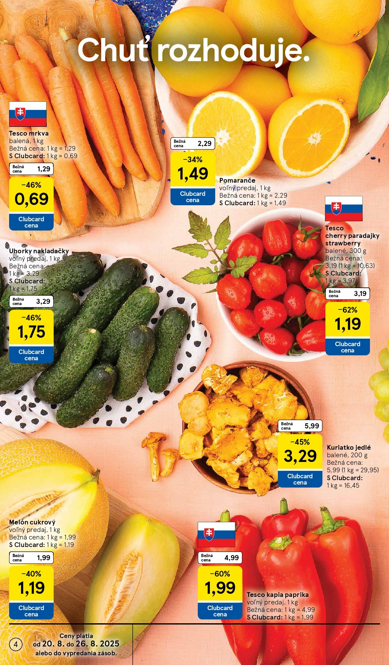 tesco - Leták Tesco supermarket platný od 20.08. do 26.08. - page: 4
