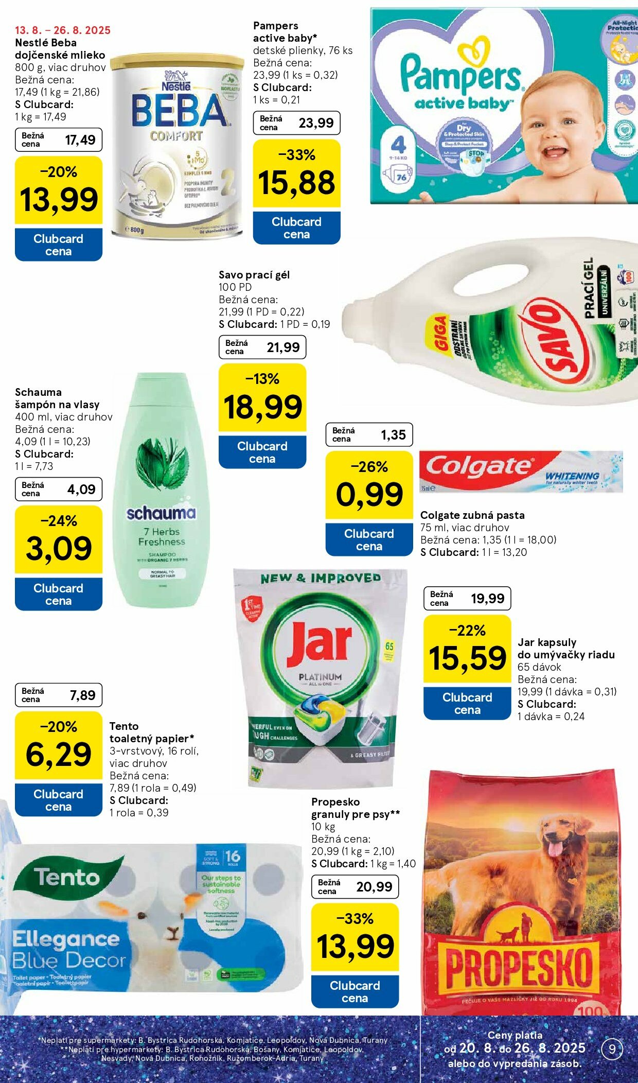tesco - Leták Tesco supermarket platný od 20.08. do 26.08. - page: 9