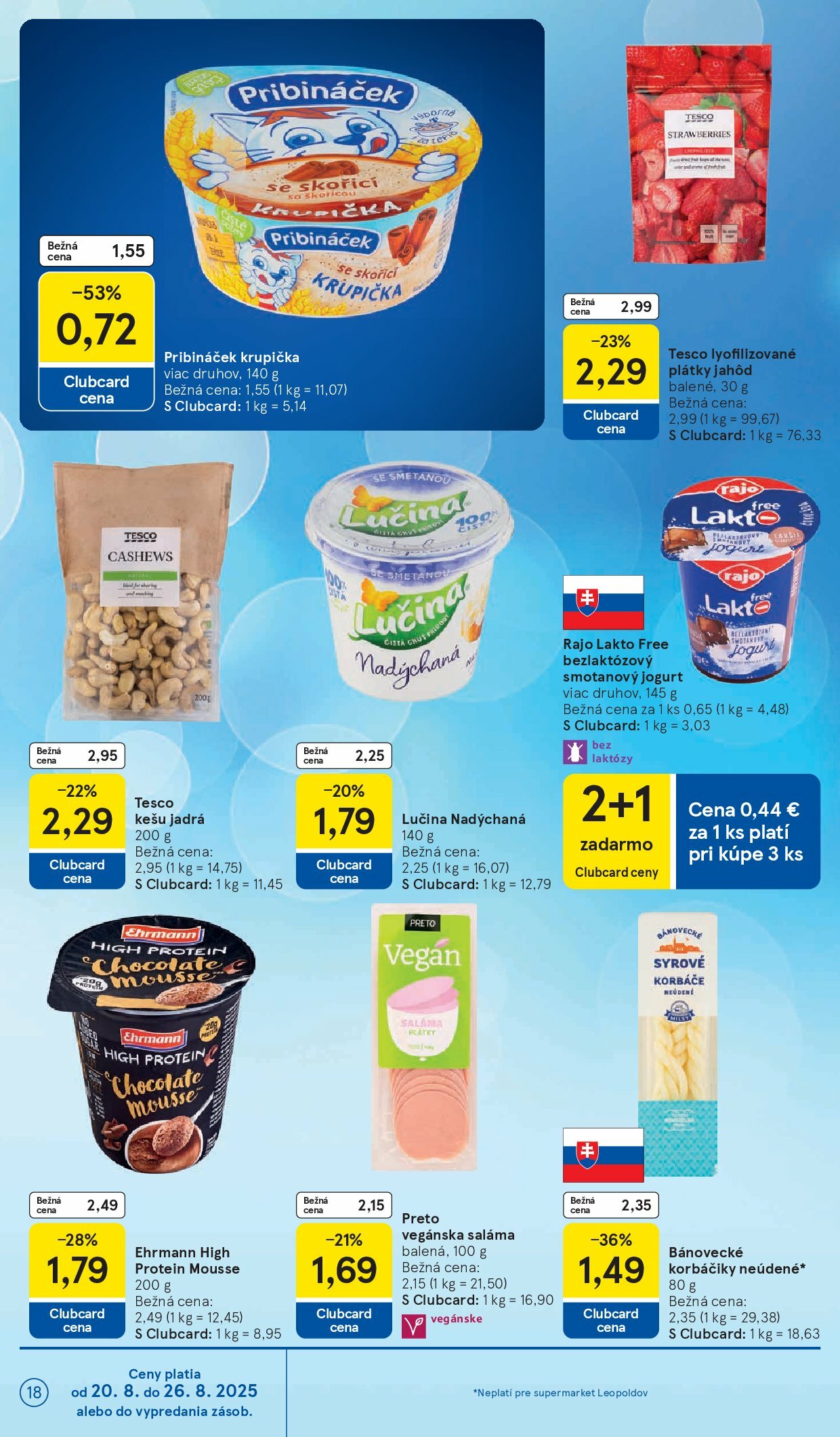 tesco - Leták Tesco supermarket platný od 20.08. do 26.08. - page: 18