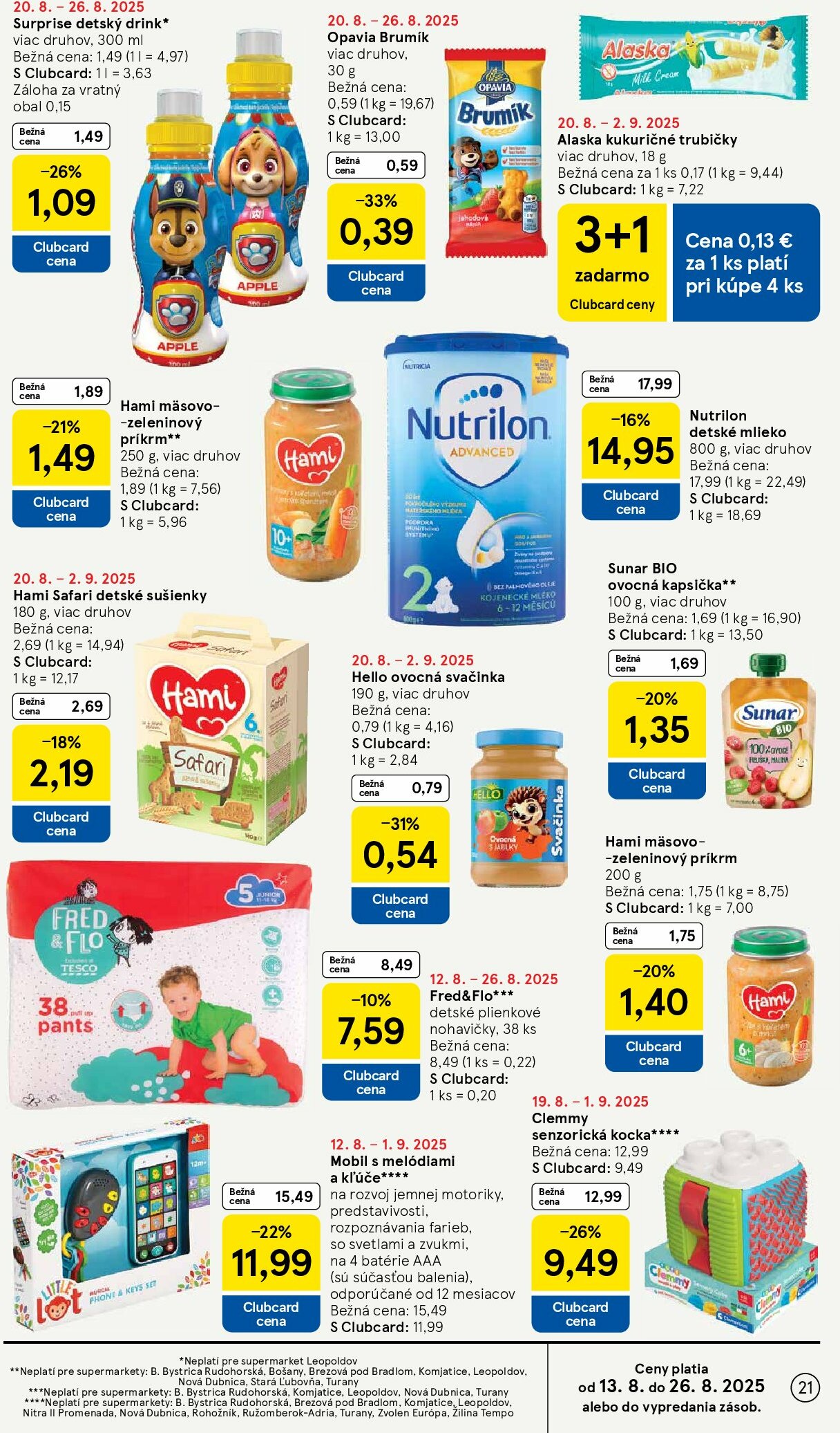 tesco - Leták Tesco supermarket platný od 20.08. do 26.08. - page: 21