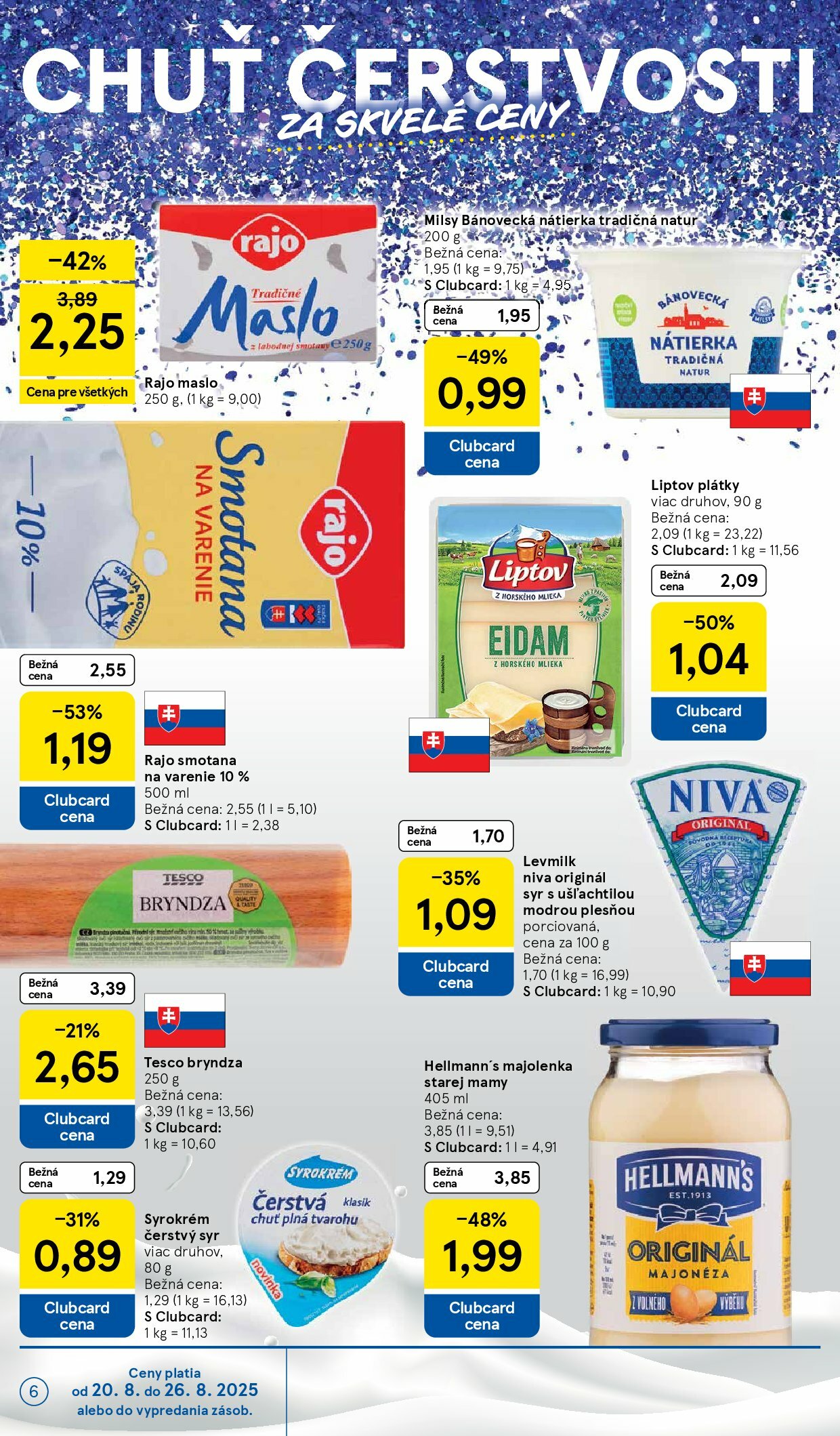 tesco - Leták Tesco supermarket platný od 20.08. do 26.08. - page: 6