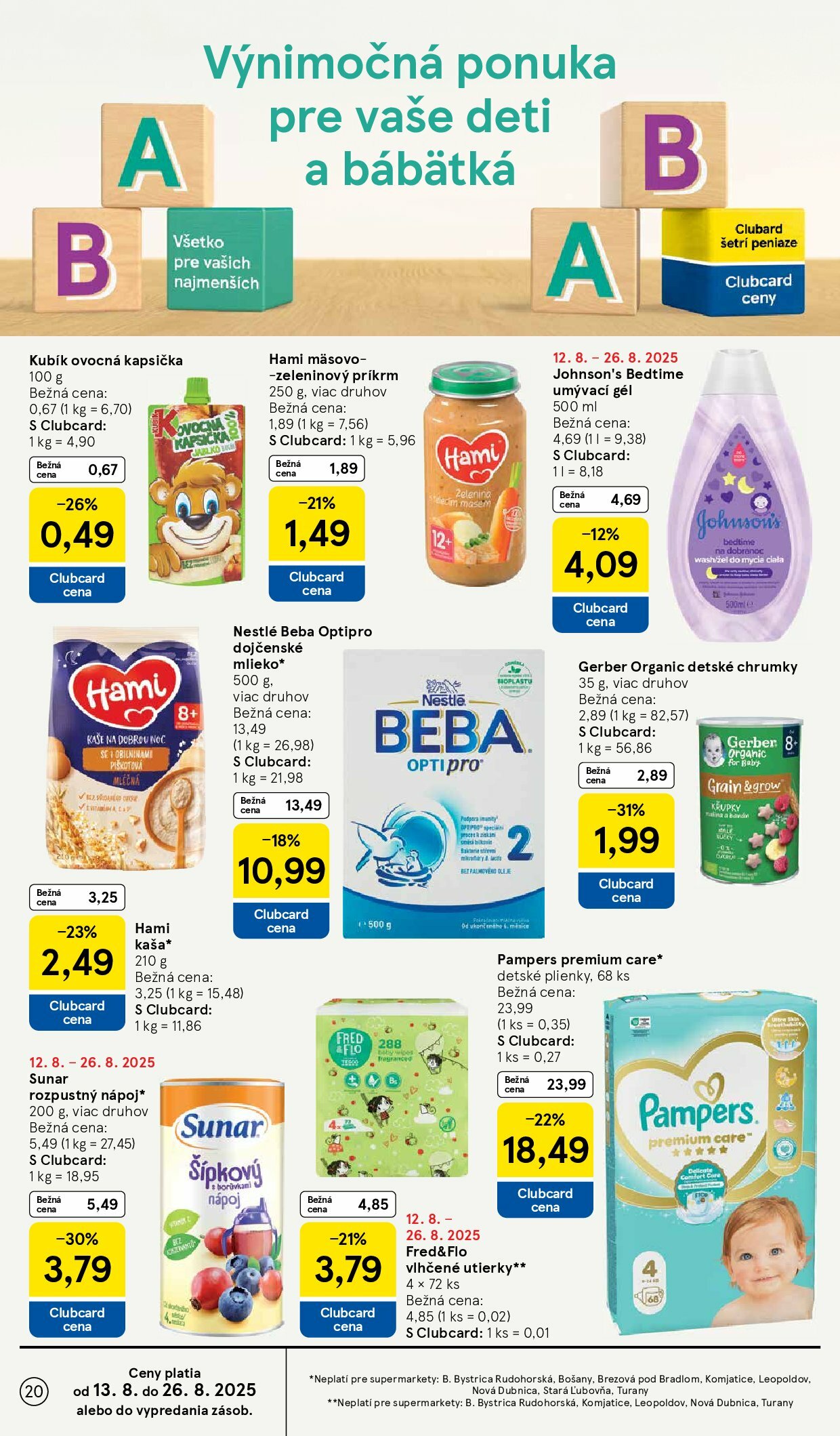 tesco - Leták Tesco supermarket platný od 20.08. do 26.08. - page: 20