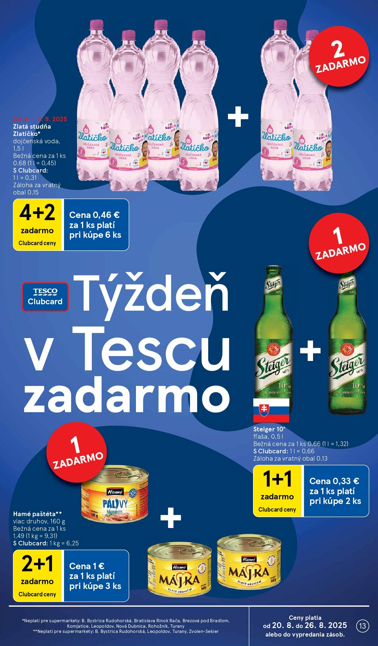 tesco - Leták Tesco supermarket platný od 20.08. do 26.08. - page: 13