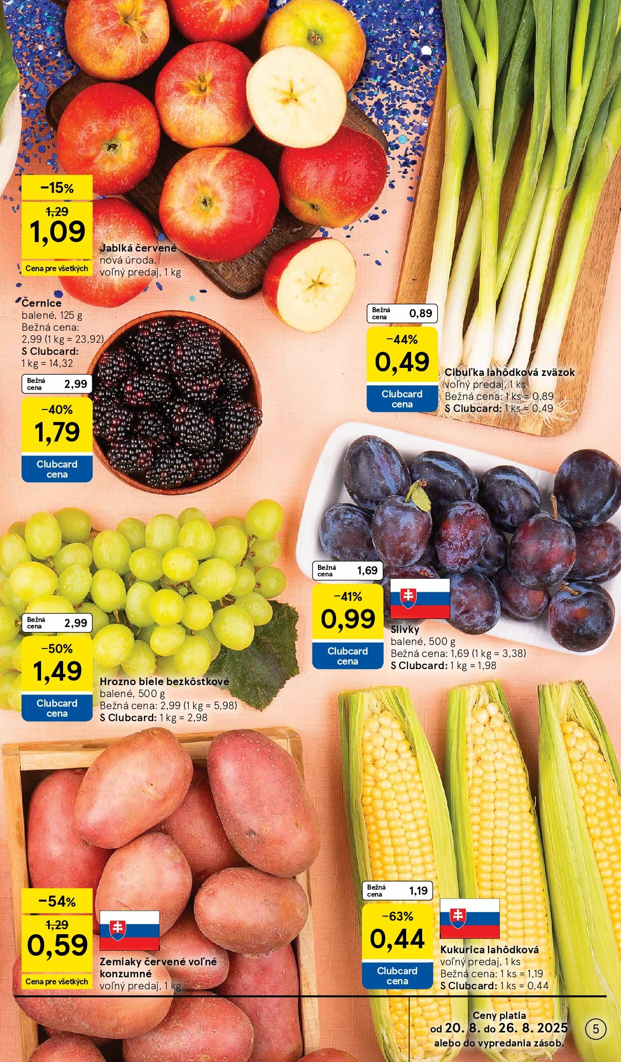 tesco - Leták Tesco platný od 20.08. do 26.08. - page: 5 tesco - Leták Tesco platný od 20.08. do 26.08. - page: 5
