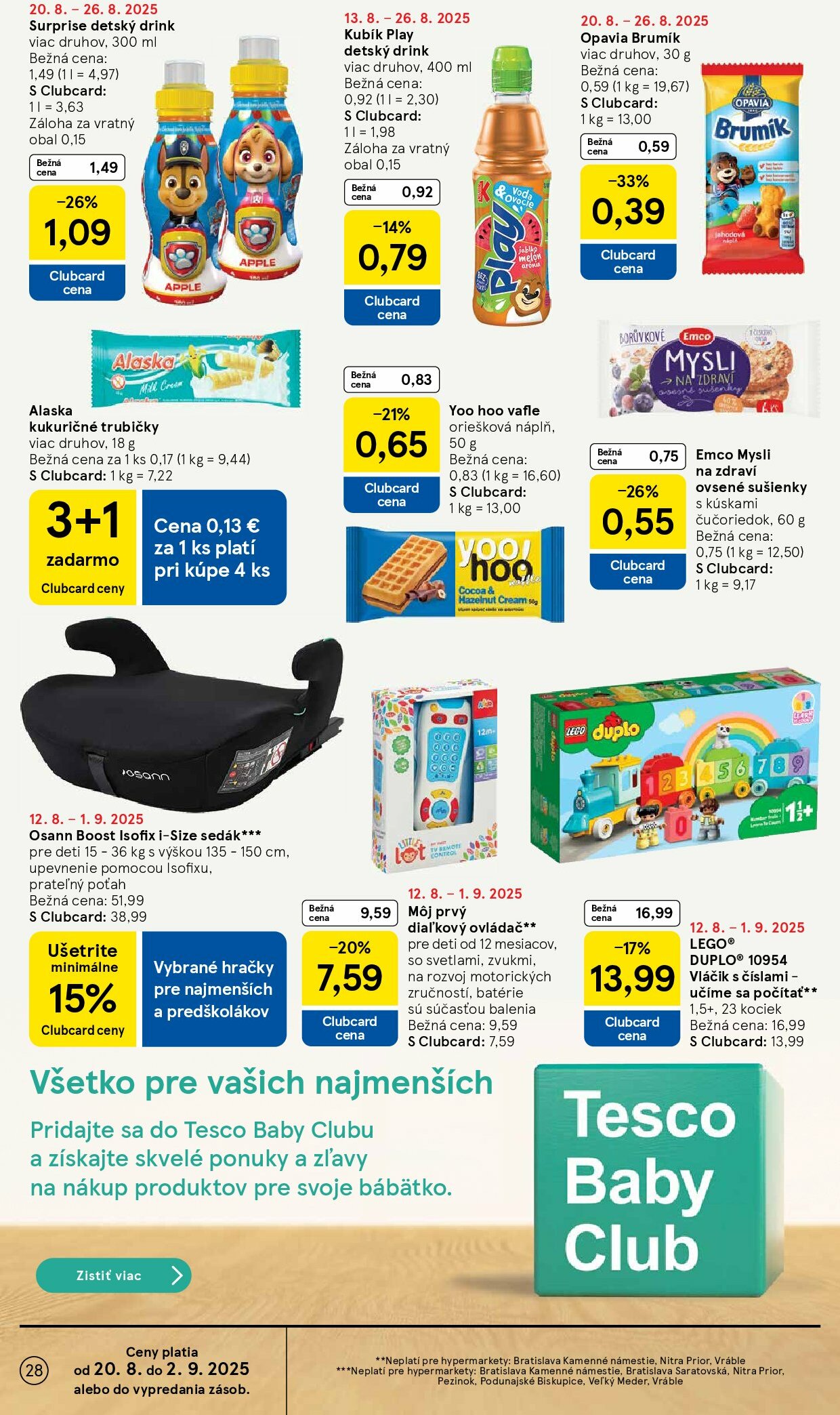 tesco - Leták Tesco platný od 20.08. do 26.08. - page: 28 tesco - Leták Tesco platný od 20.08. do 26.08. - page: 28