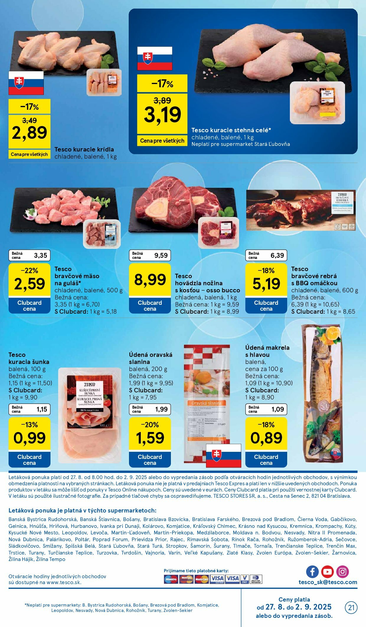 tesco - Leták Tesco supermarket platný od 27.08. do 02.09. - page: 21