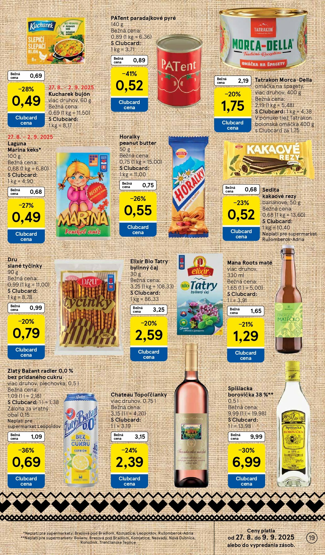 tesco - Leták Tesco supermarket platný od 27.08. do 02.09. - page: 19
