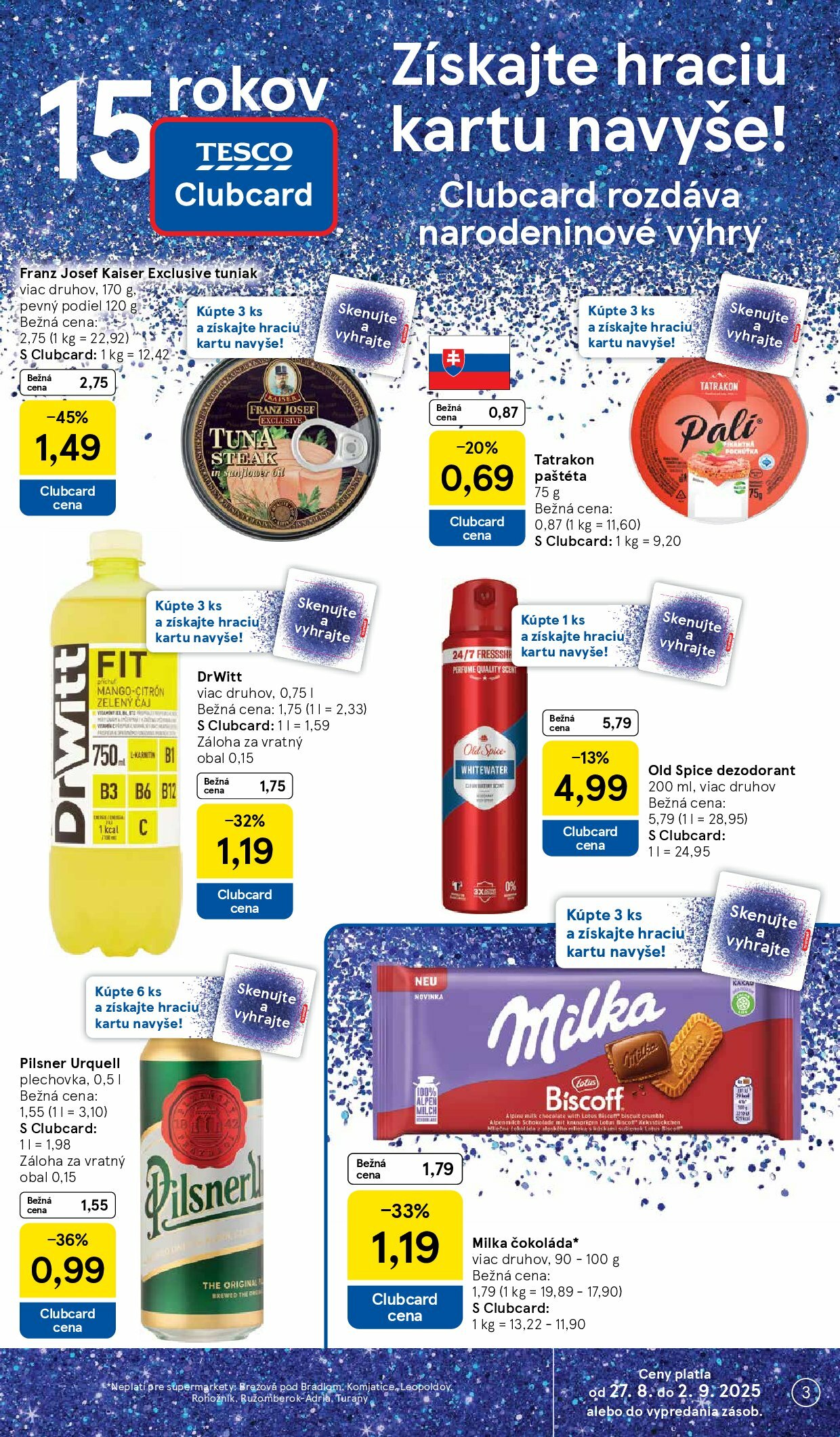 tesco - Leták Tesco supermarket platný od 27.08. do 02.09. - page: 3