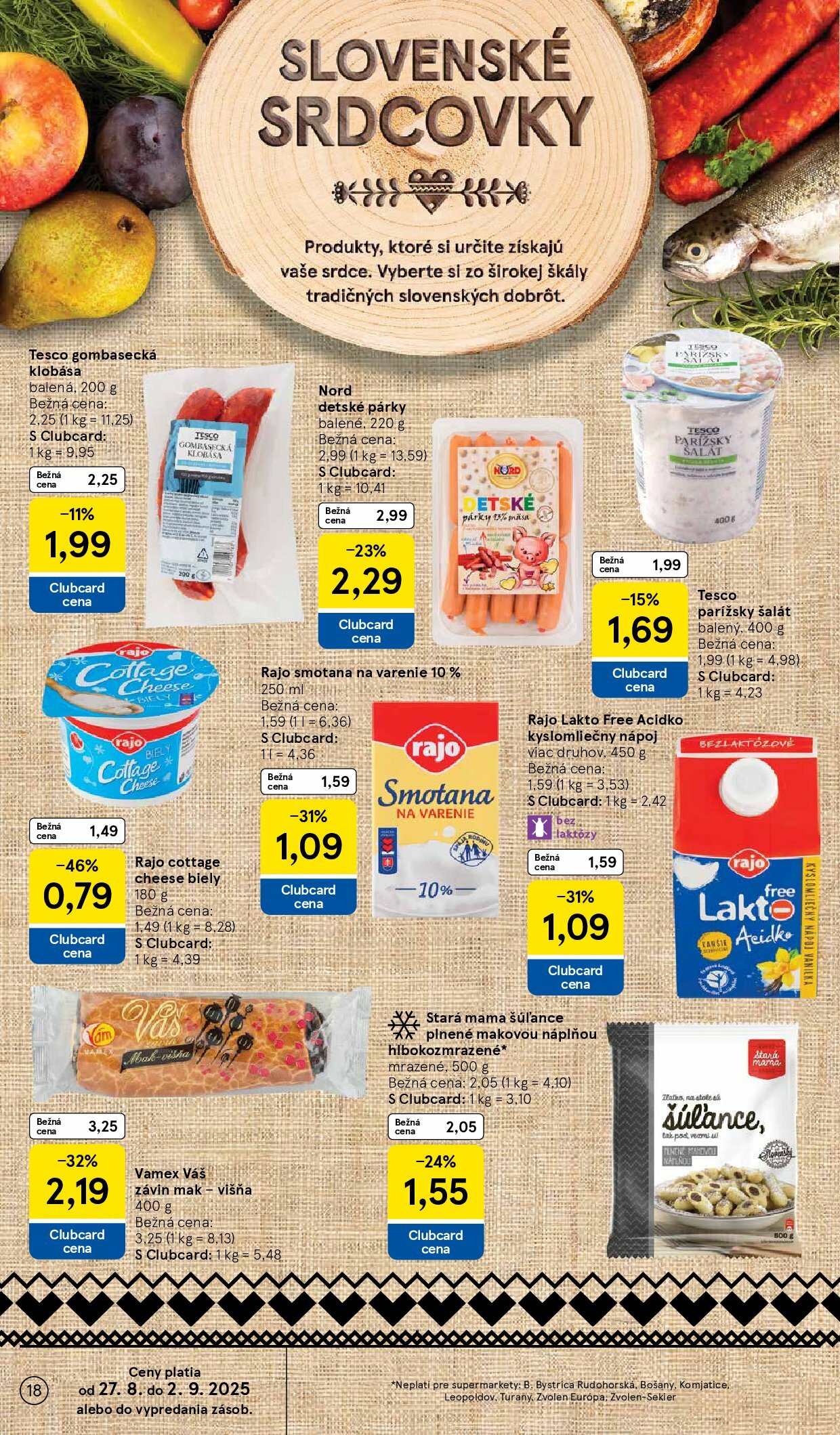 tesco - Leták Tesco supermarket platný od 27.08. do 02.09. - page: 18