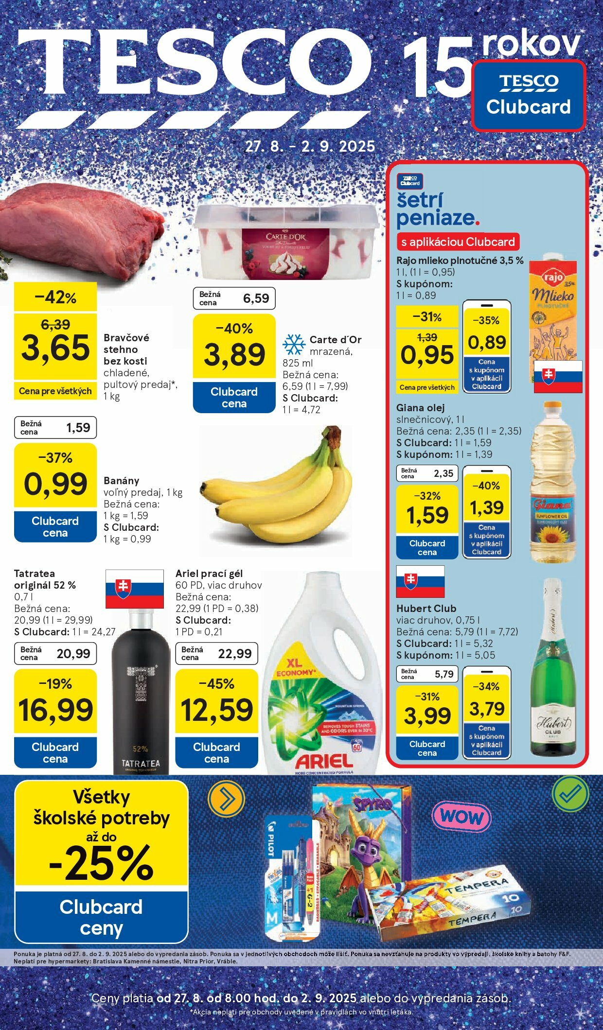 tesco - Leták Tesco platný od 27.08. do 02.09. - page: 1