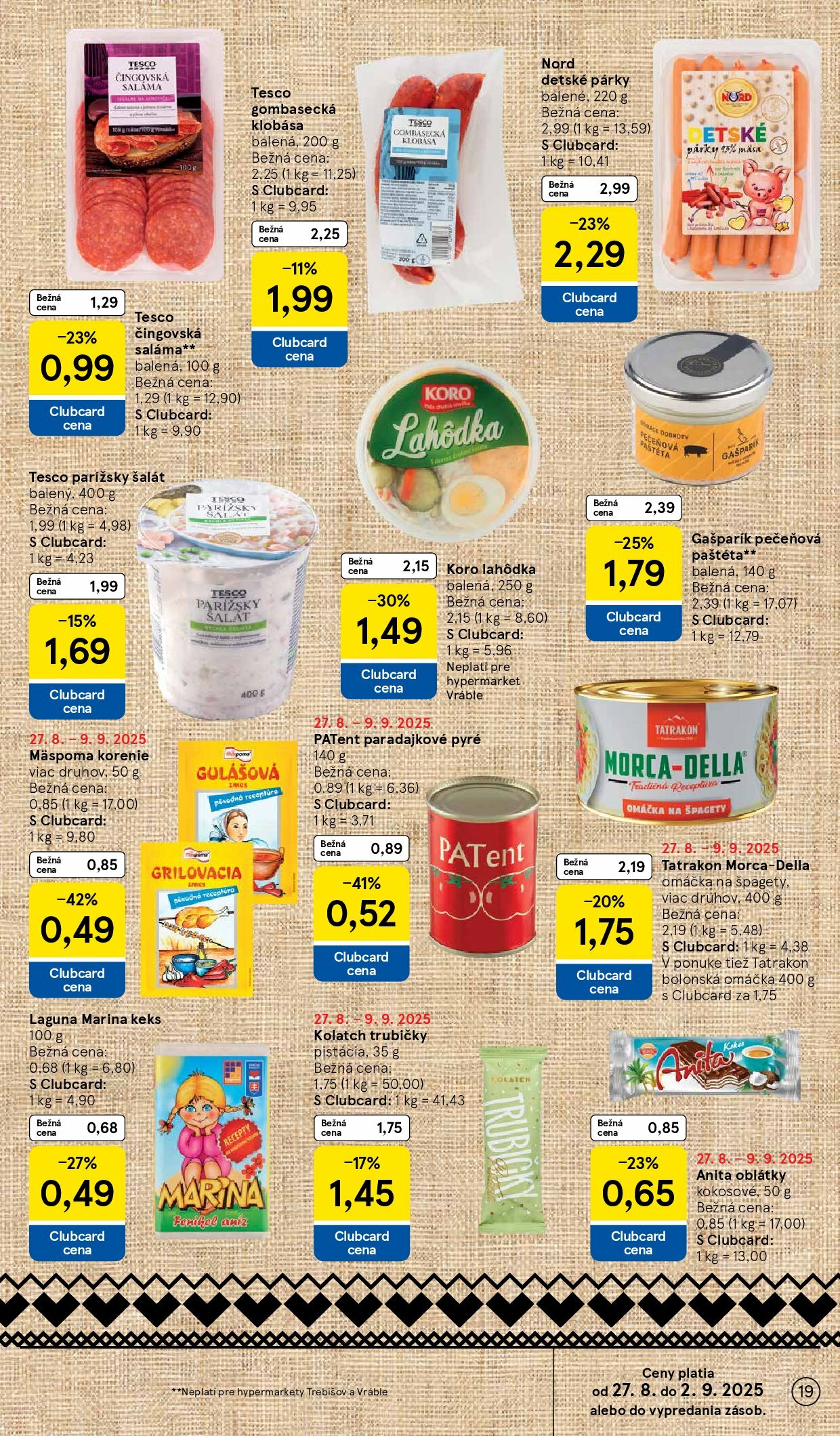 tesco - Leták Tesco platný od 27.08. do 02.09. - page: 19