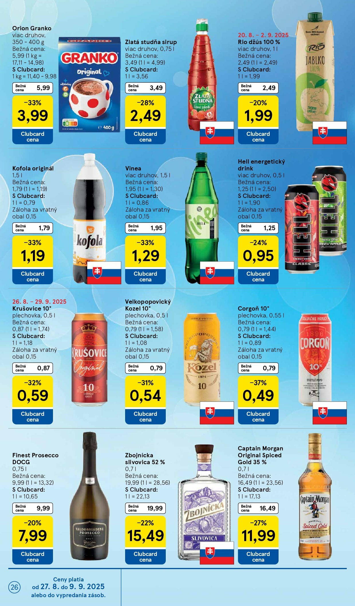 tesco - Leták Tesco platný od 27.08. do 02.09. - page: 26