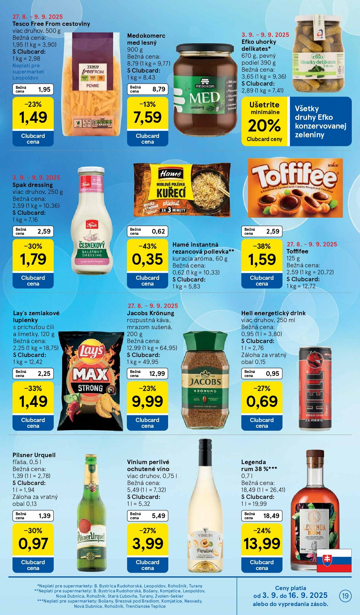 tesco - Leták Tesco supermarket platný od 03.09. do 09.09. - page: 19
