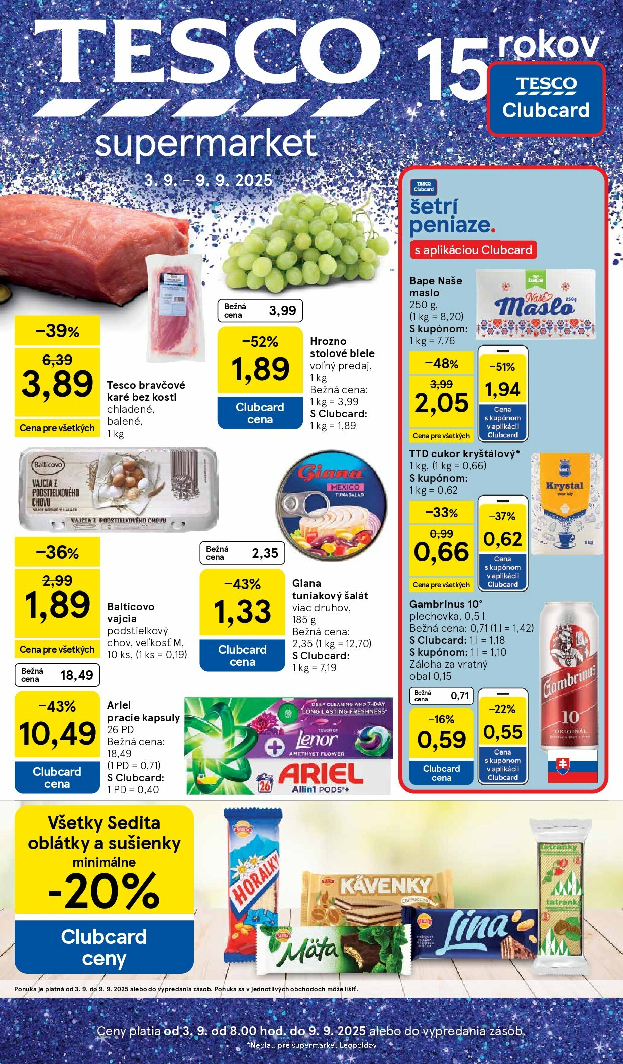 tesco - Leták Tesco supermarket platný od 03.09. do 09.09.