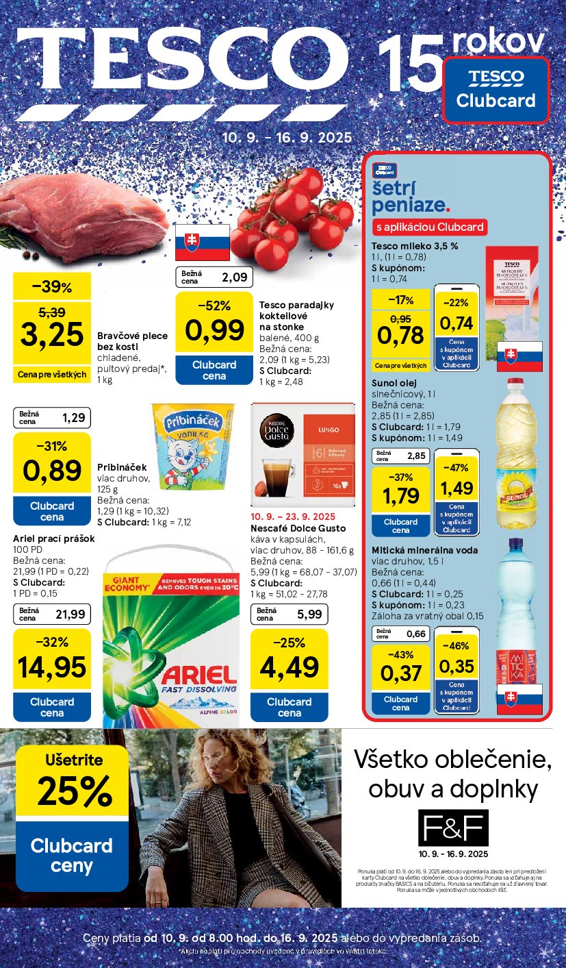 tesco - Leták Tesco platný od 10.09. do 16.09.