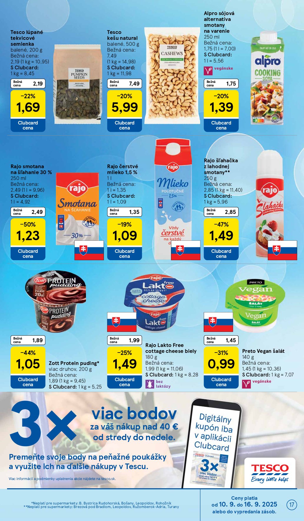 tesco - Leták Tesco supermarket platný od 10.09. do 16.09. - page: 17