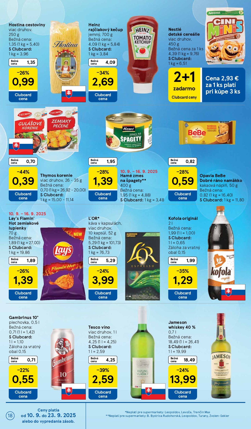 tesco - Leták Tesco supermarket platný od 10.09. do 16.09. - page: 18