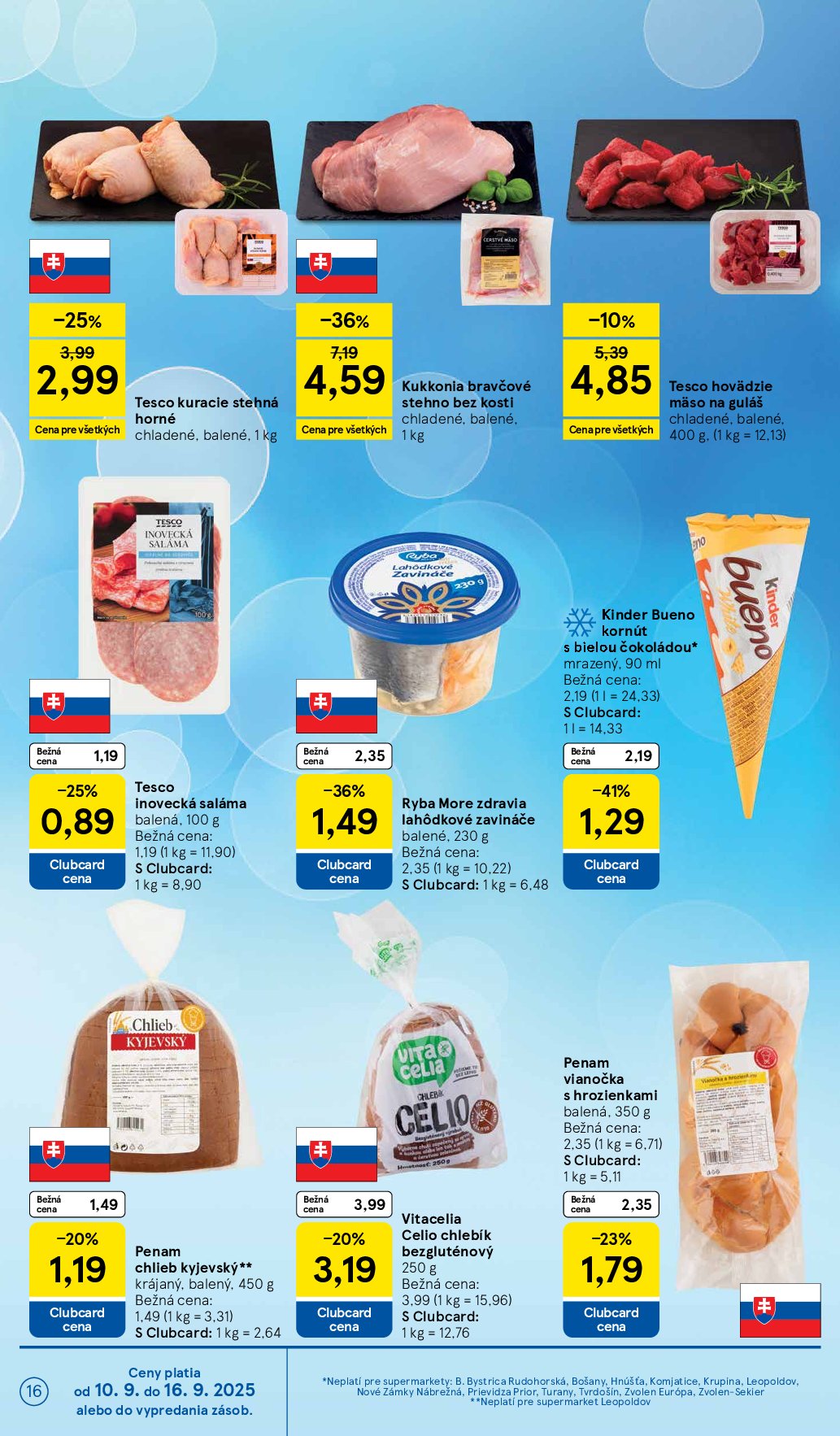 tesco - Leták Tesco supermarket platný od 10.09. do 16.09. - page: 16