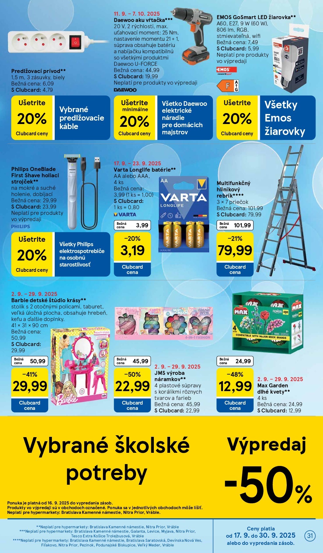 tesco - Leták Tesco platný od 17.09. do 23.09. - page: 31