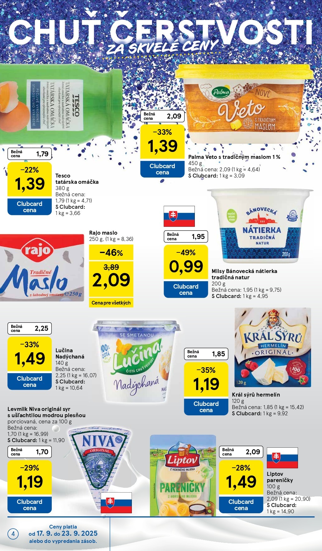 tesco - Leták Tesco supermarket platný od 17.09. do 23.09. - page: 4