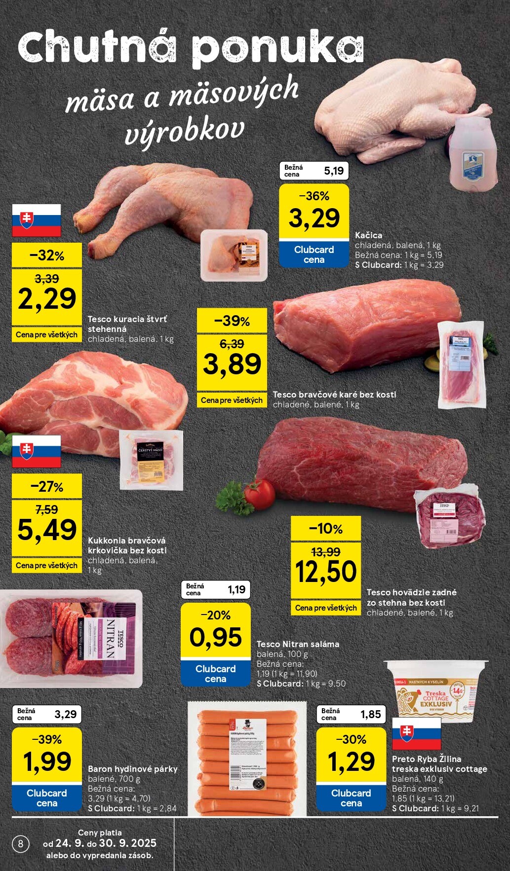 tesco - Leták Tesco supermarket platný od 24.09. do 30.09. - page: 8