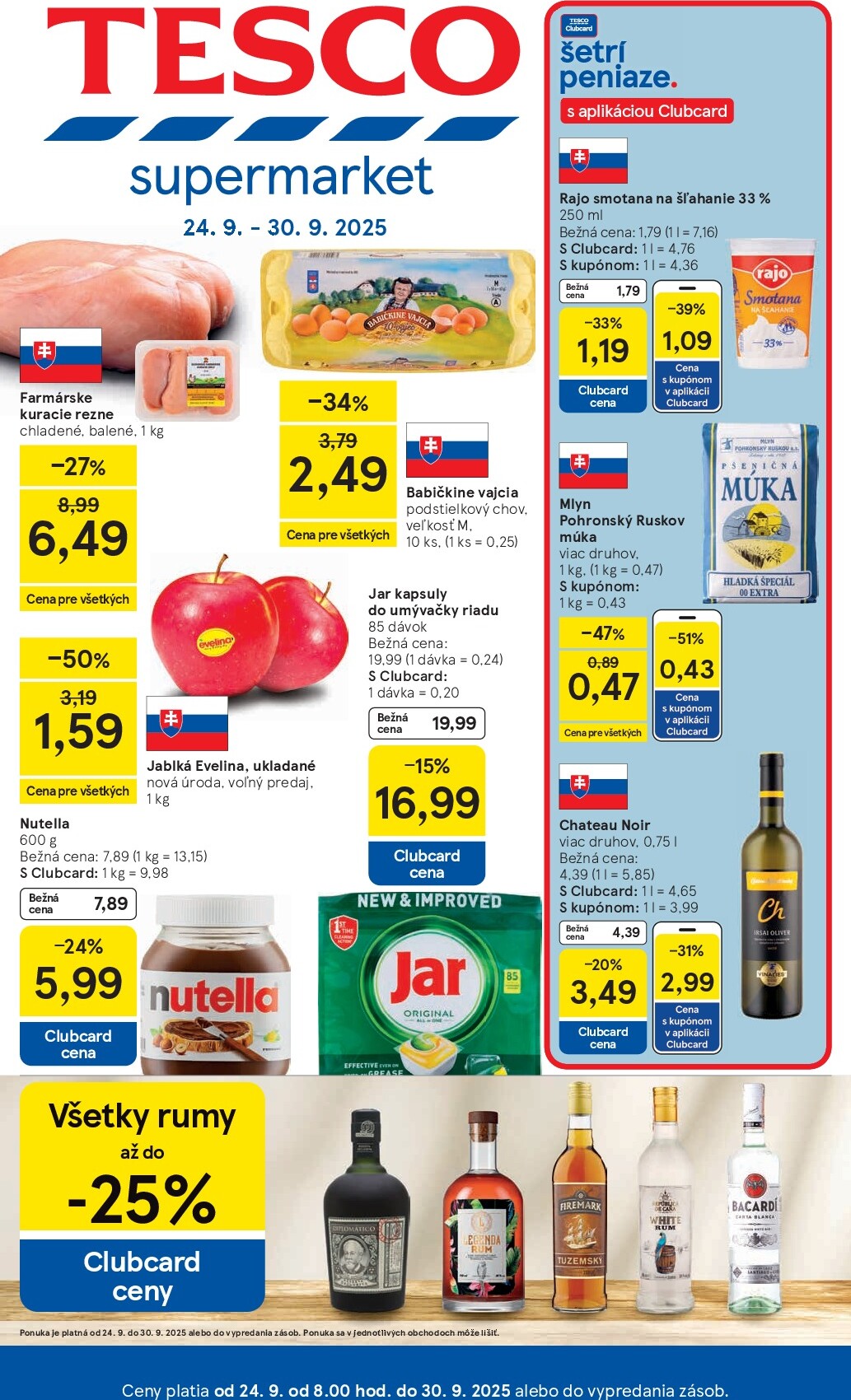 tesco - Leták Tesco supermarket platný od 24.09. do 30.09.