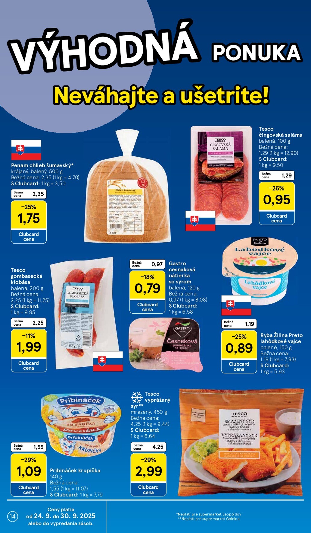 tesco - Leták Tesco supermarket platný od 24.09. do 30.09. - page: 14