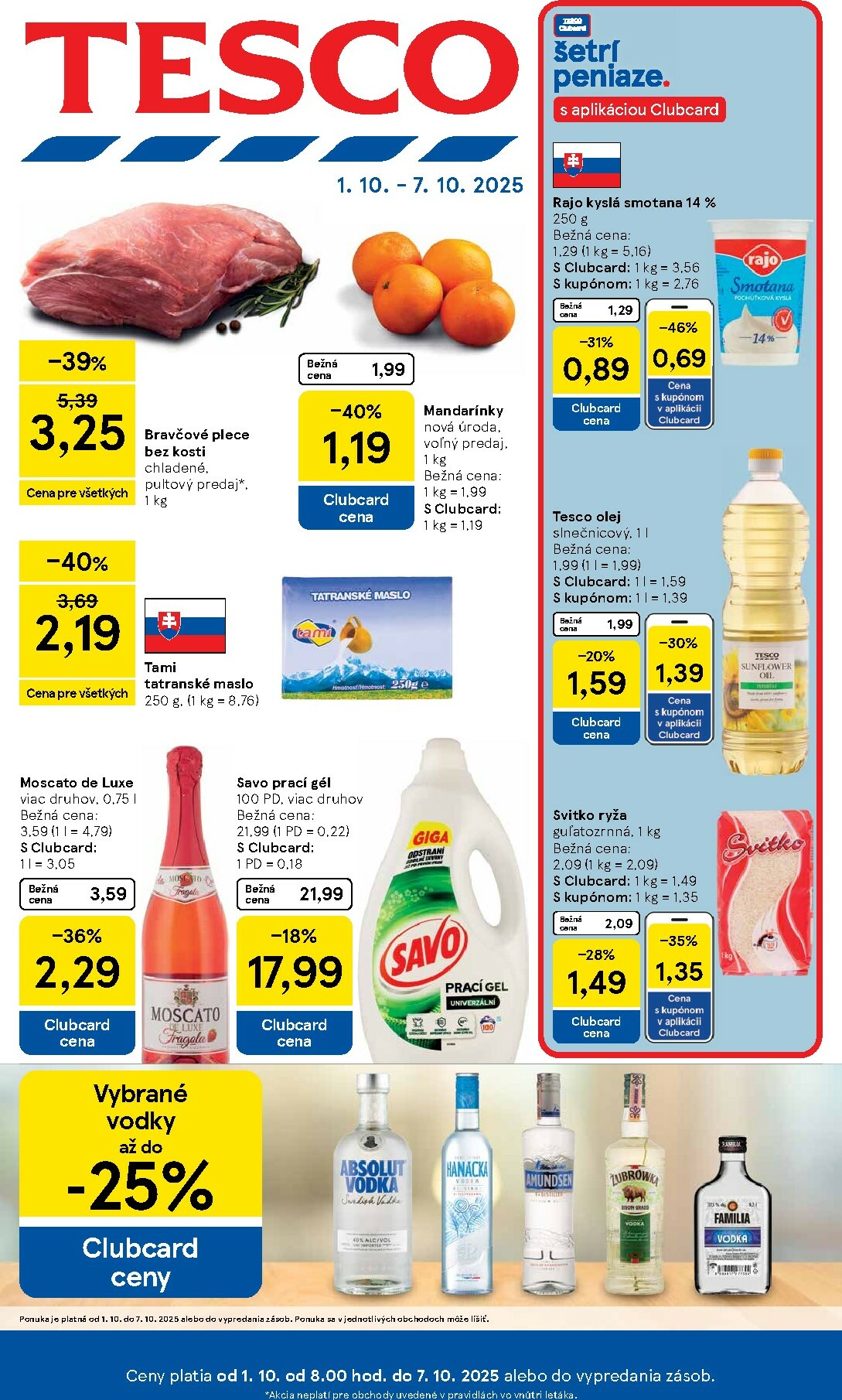 tesco - Leták Tesco platný od 01.10. do 07.10.
