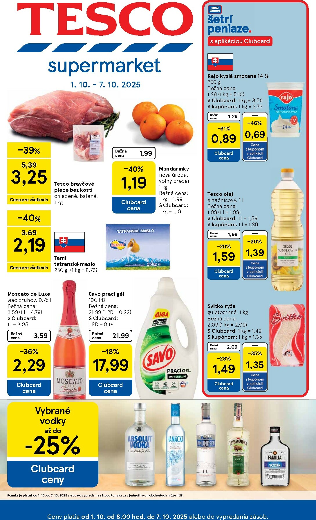 tesco - Leták Tesco supermarket platný od 01.10. do 07.10. - page: 1